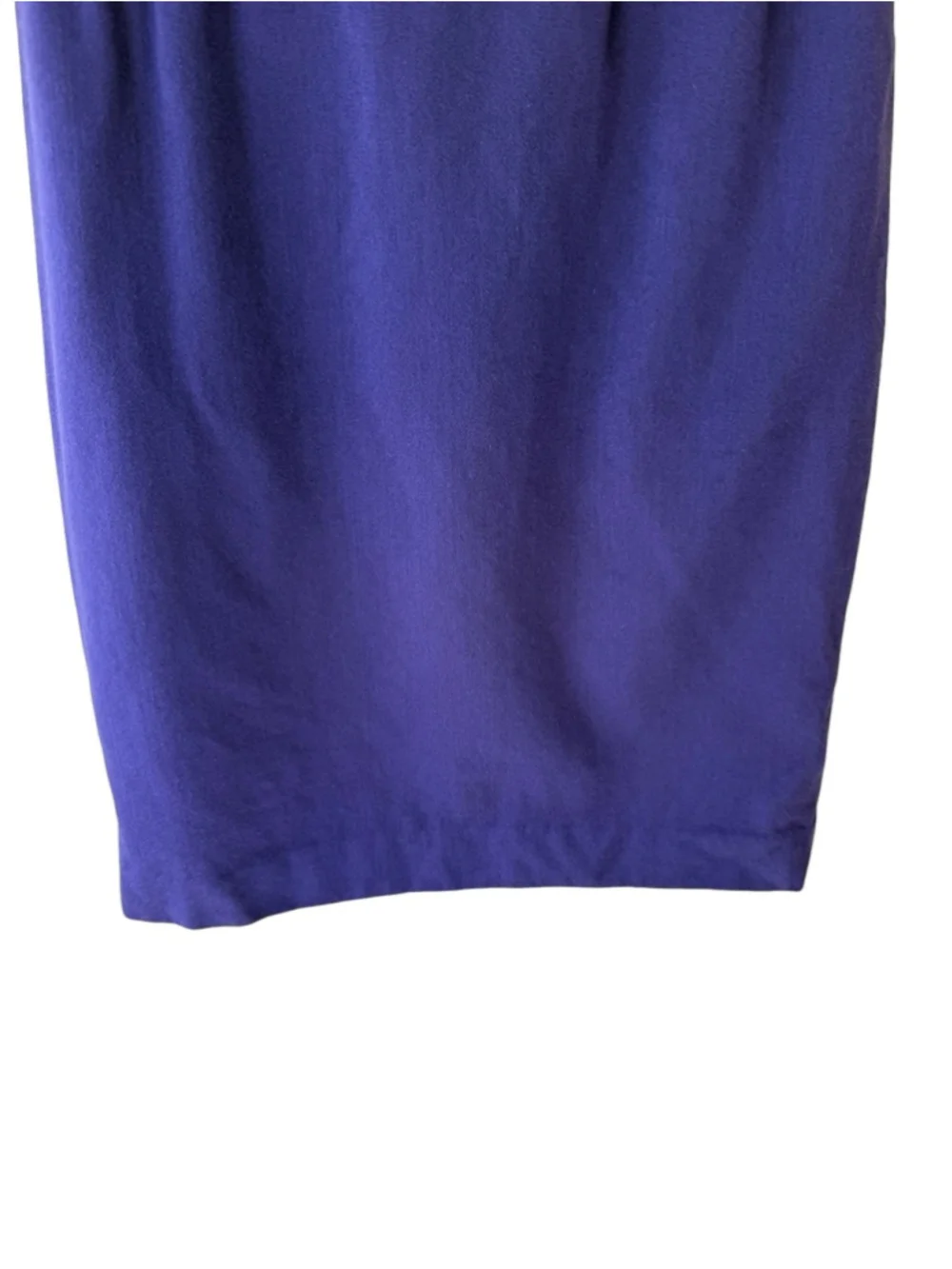 Theoreme Vintage Purple Wool Pencil Skirt Size 36 Quiet Luxury France European